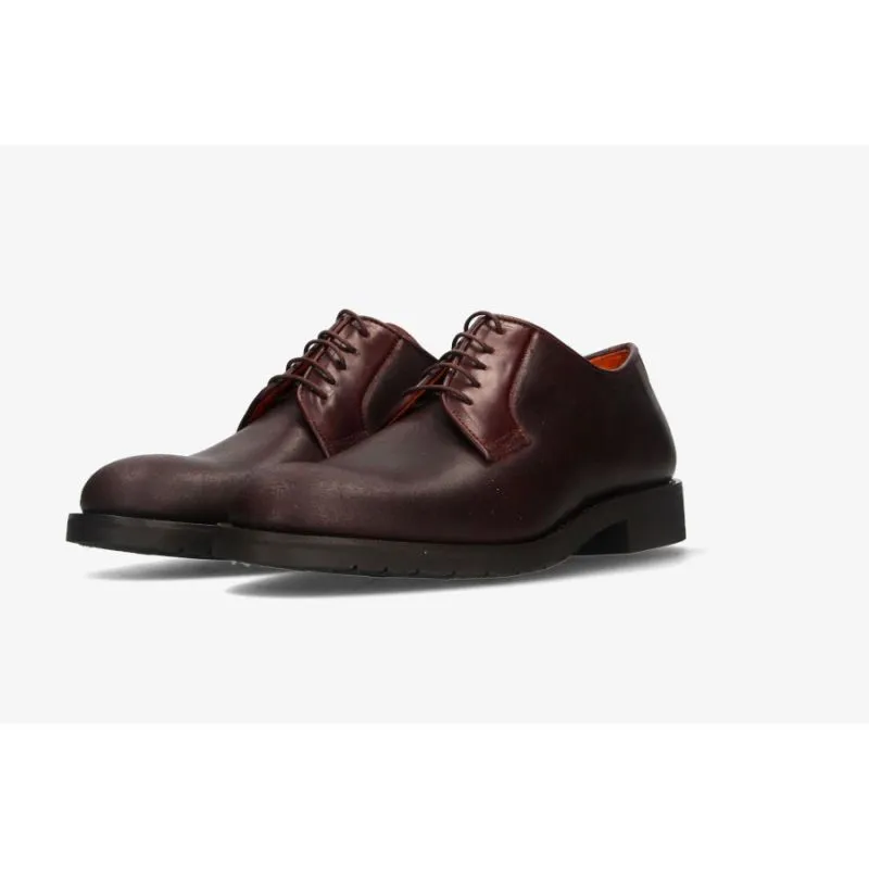 Blucher ternera marrón liso