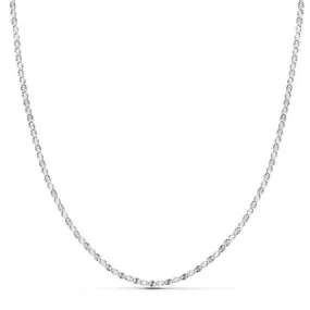 Cadena Oro Blanco 45 cm.