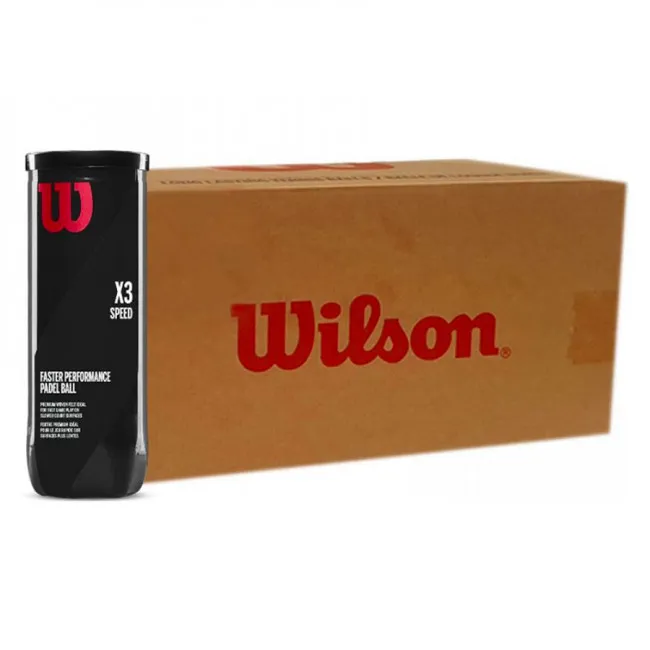 Cajon 72 Pelotas - 24  Botes de 3 uds - Wilson Padel X3 Speed | Wilson