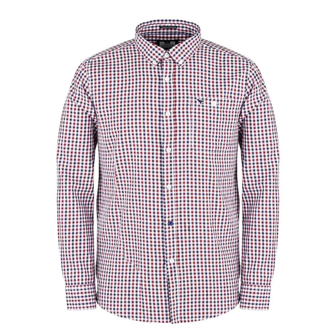 Camisa Burgundy Check