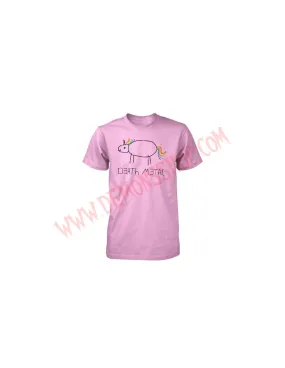 Camiseta MC Death metal Unicorn Pink