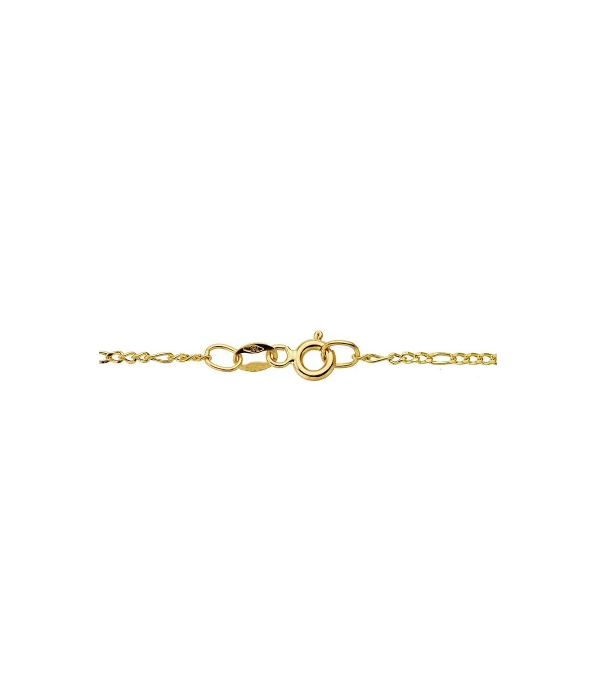 Chaîne Maille Cheval Triple 3x1, 1.5 mm 18 K 45 cm