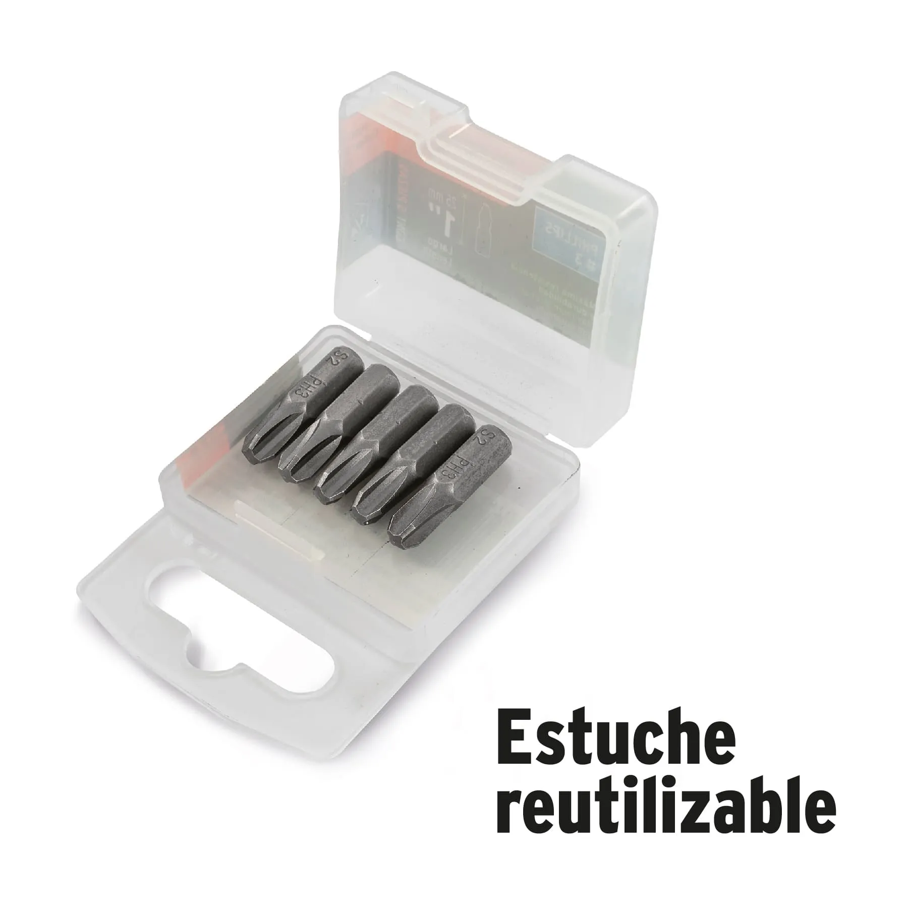 Estuche con 5 puntas torx T20 con seguro largo 2