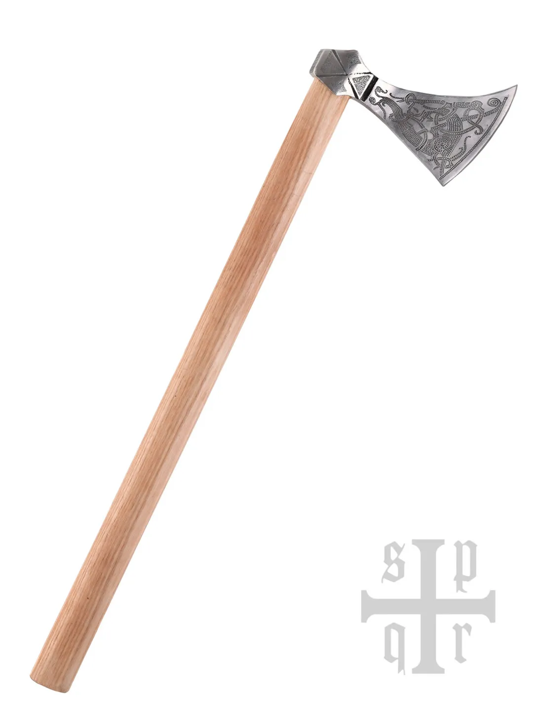 Hacha Vikinga Mammen con grabados, 60 cm.