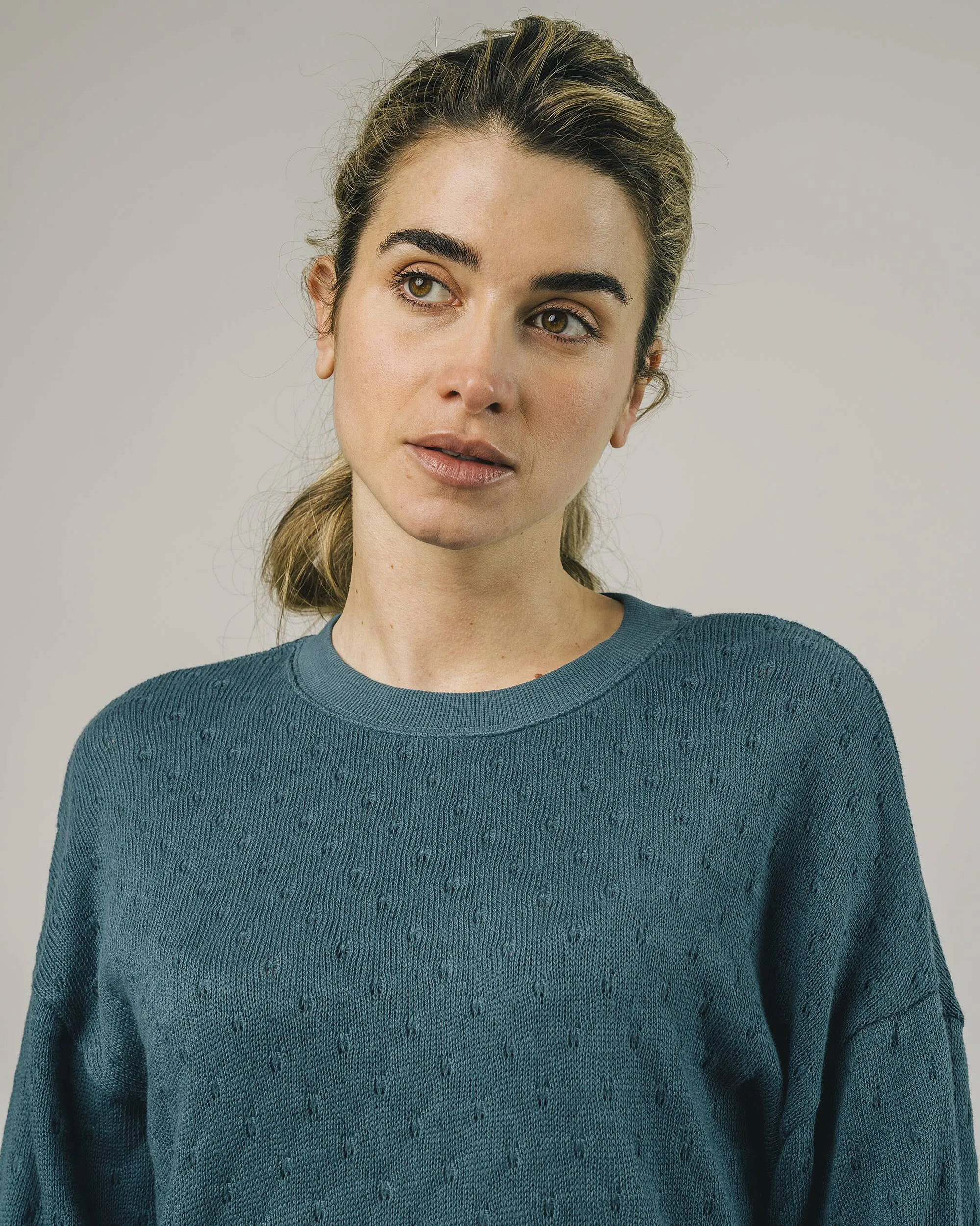 Lace Sweater Petrol