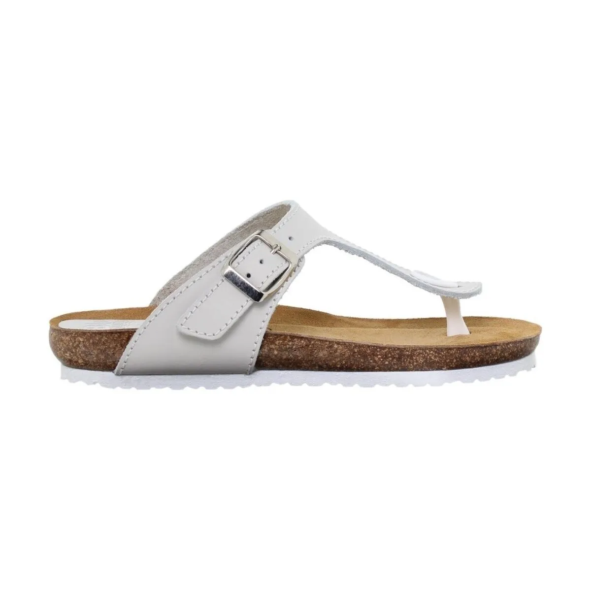 Sandalias Bio de piel blancas by