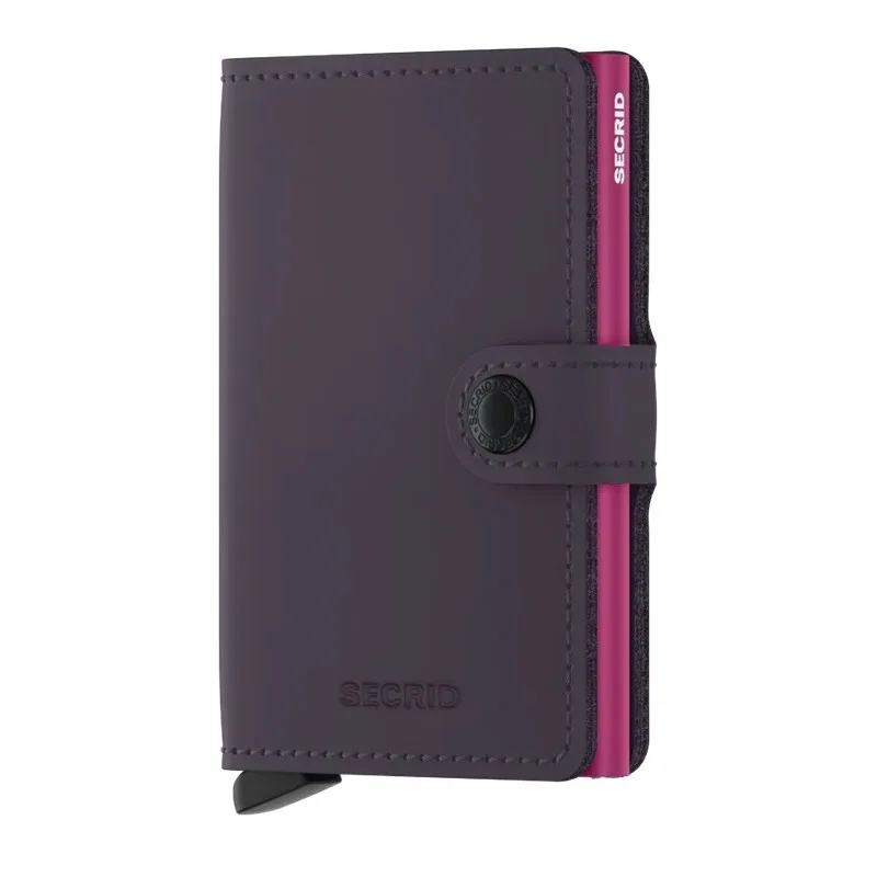 Secrid Miniwallet Matte Dark Purple-Fuchsia