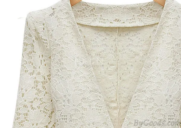 Sweet Hollow Lace Short Coat Jacket