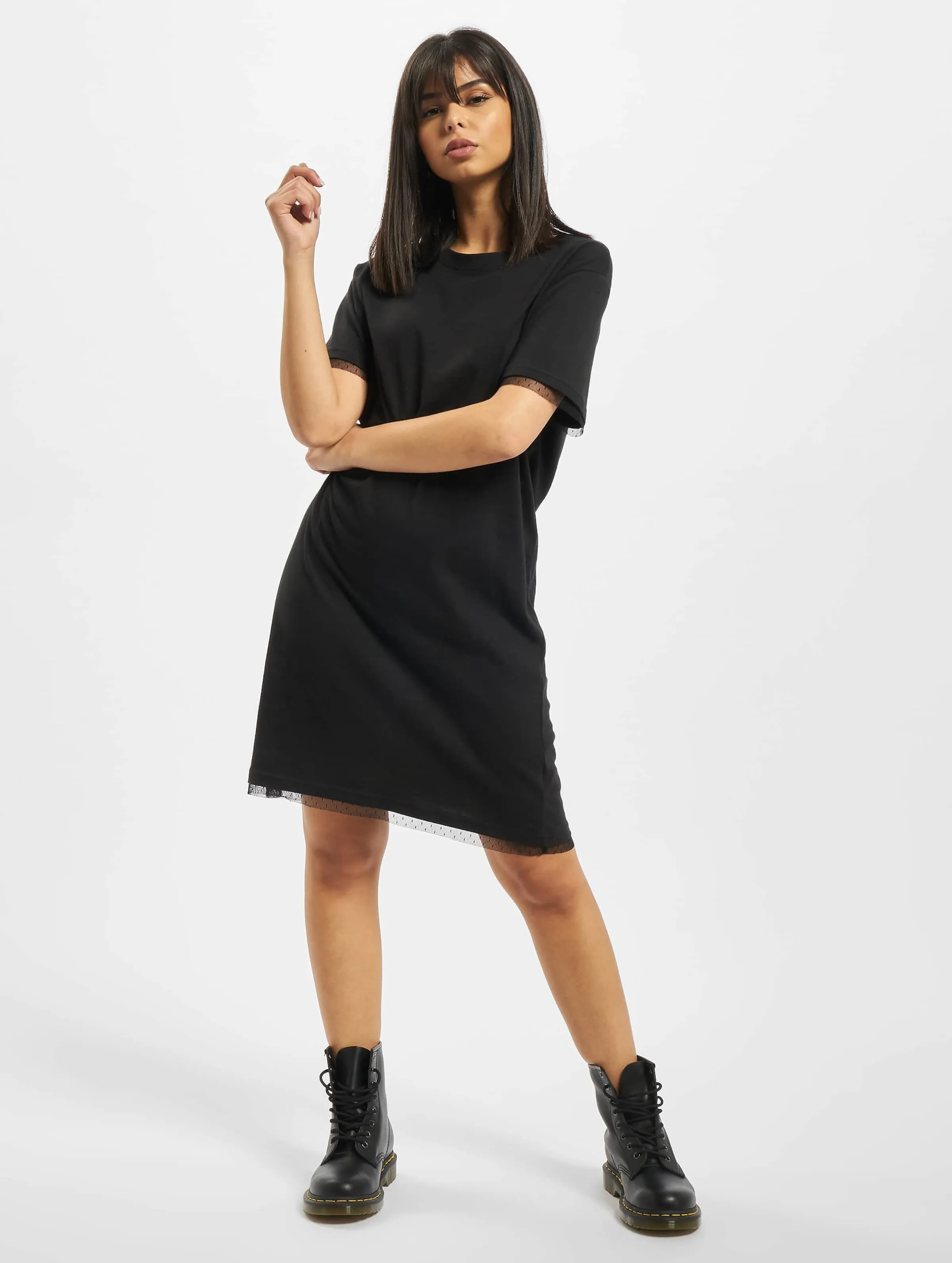 Urban Classics Ladies Boxy Lace Hem