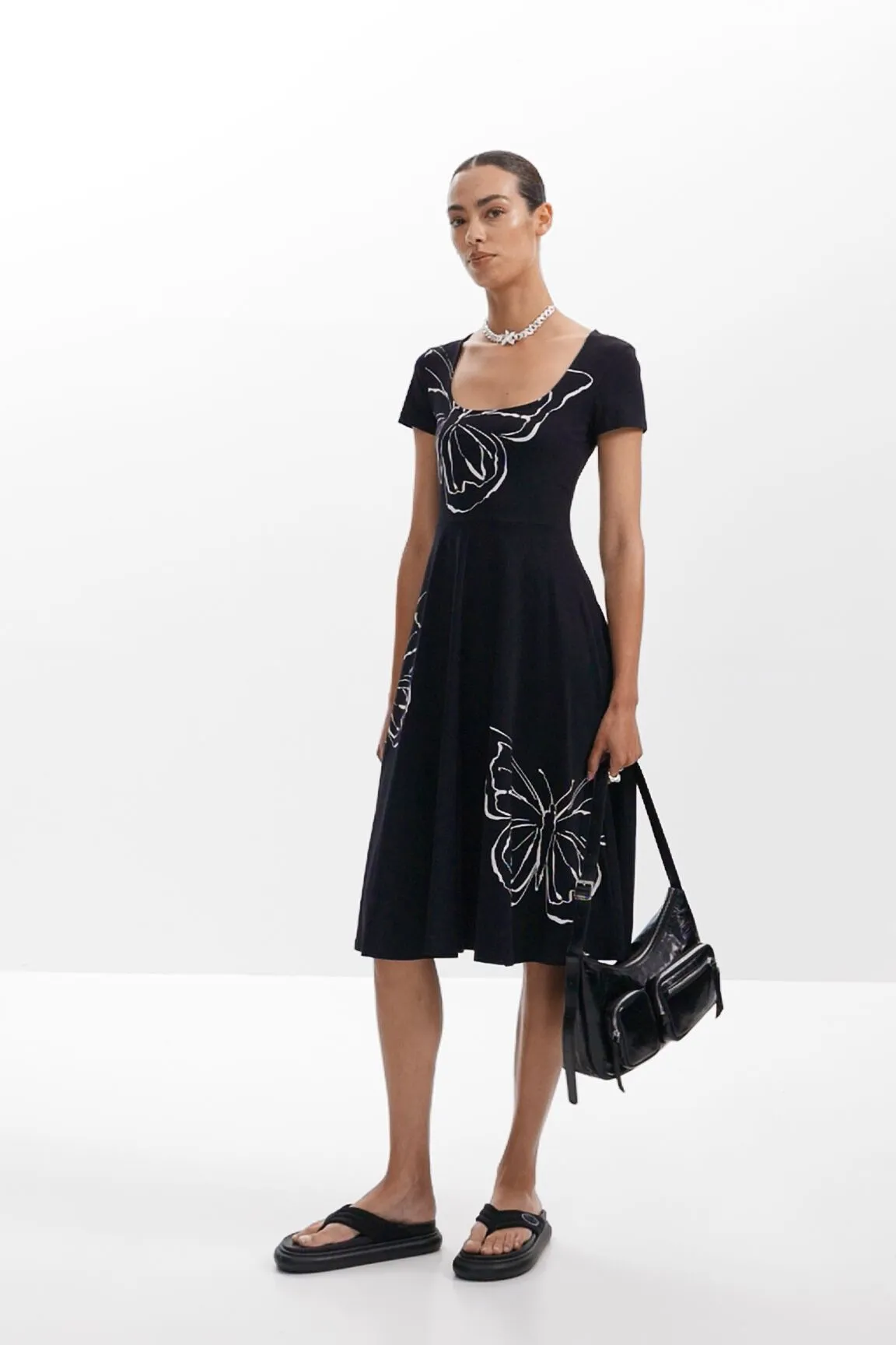 Vestit midi papallones